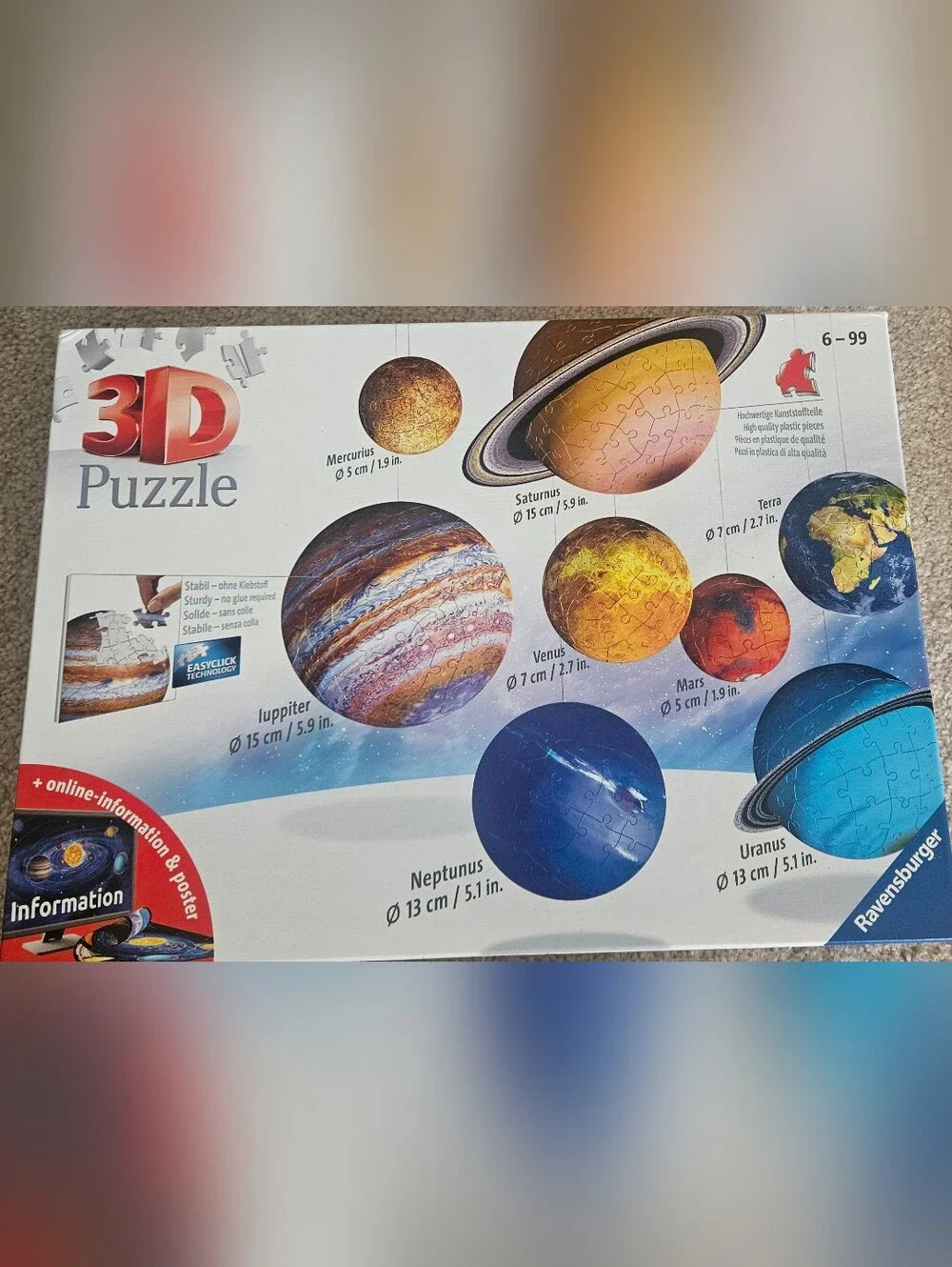 Solar System 3D Puzzle
